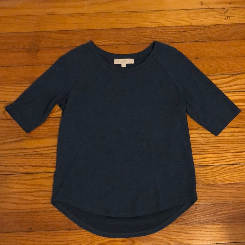 Loft Petite Teal Top